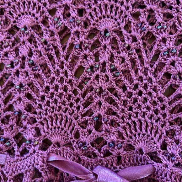 Vintage Betsey Johnson New York Crochet Top - Picture 4 of 9